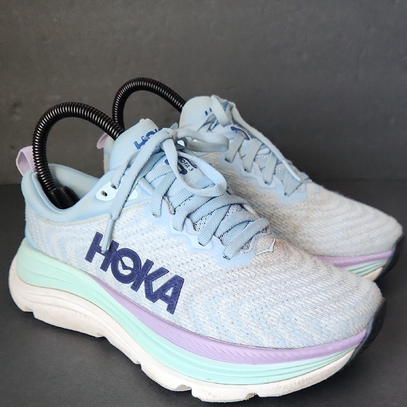 HOKA One One Gaviota 5 Blue Sneakers Womens Size 5 - Picture 9 of 12